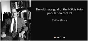 NSA ultimate goal total population control william bunny quote