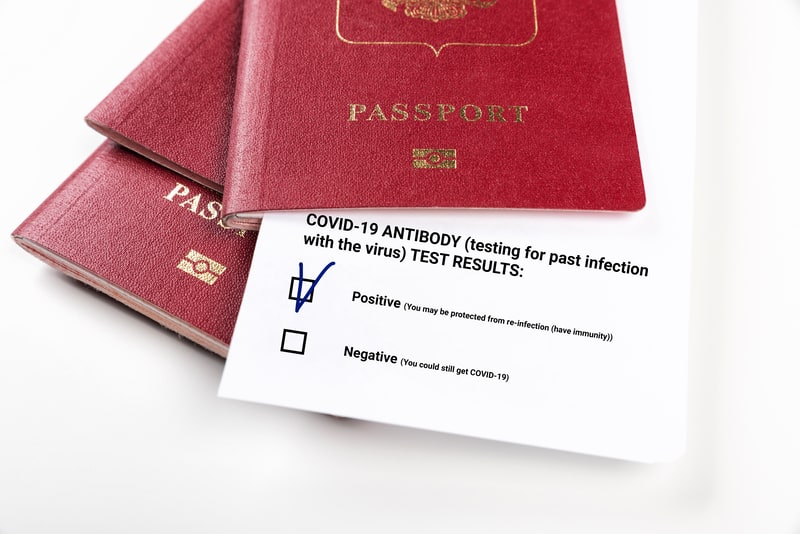 COVID antibody immunity passport